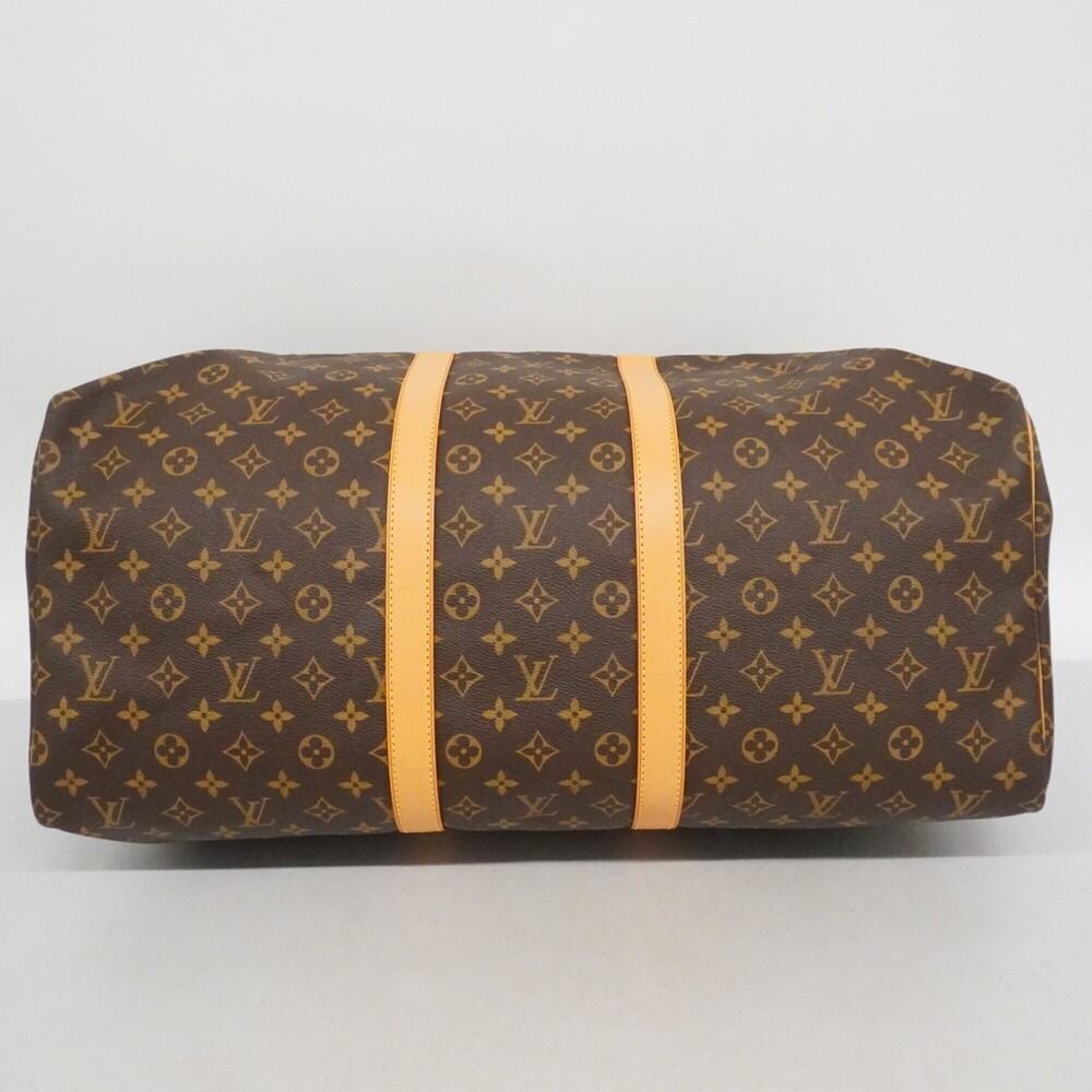 LOUIS VUITTON Brown Monogram Keepall 55 Boston Bag - Picture 3 of 11